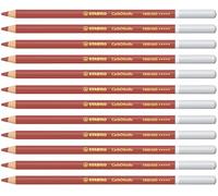 STABILO CarbOthello - Crayon de couleur - Lot x 12 crayons pastel fusain - Ocre rouge (1400/645)