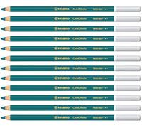 STABILO CarbOthello - Crayon de couleur - Lot x 12 crayons pastel fusain - Vert turquoise foncé (1400/460)