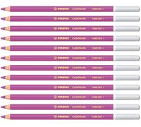 STABILO Crayon de couleur CarbOthello – Lot x 12 crayons pastel fusain – Violet clair (1400/365)