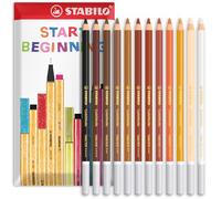 STABILO CarbOthello Lot de 12 crayons à craie pastel