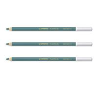 STABILO CarbOthello Lot de 3 crayons à craie pastel Bleu turquoise (460)