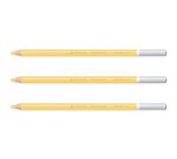 STABILO CarbOthello Lot de 3 crayons à craie pastel Jaune Naples (695)