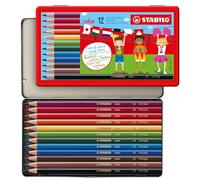STABILO color - Crayon de couleur - Boîte métal x 12 crayons de coloriage