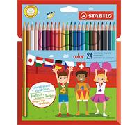 STABILO Crayons de couleur color - Étui carton x 24