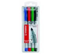 Set de 4 feutres pour films OHPen soluble Stabilo G