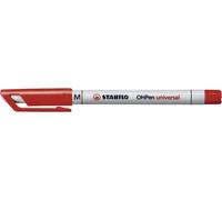 STABILO crayon à papier OHPen universal soluble dans l'eau rouge M
