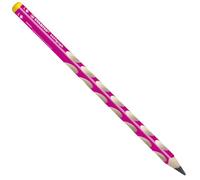 STABILO Crayon Graphite Ergonomique EASYgraph - 1 Crayon à Papier HB - gaucher - Rose