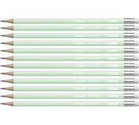 STABILO Crayons graphite Swano Pastel HB – lot de 12, vert pastel