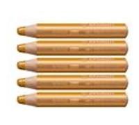 STABILO Crayon WOODY 3 en 1 Extra large Or