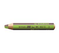 Stabilo Crayon Multi-Talents Woody 3 In 1 Duo - Vert Clair-Marron