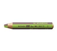 STABILO Crayon multi-talents woody 3 in 1 duo - vert clair-marron G