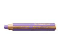 Stabilo Crayon Multi-Talents Woody 3en1, Rond, Mauve Pastel