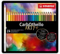 STABILO crayon pastel CarbOthello ARTY+ étui de 24 pièces en métal