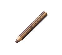 STABILO Crayon WOODY 3 en 1 Extra large Terre de Sienne brûlée
