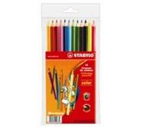 Stabilo Crayons De Couleur, Hexagonal, En ¿Tui Plastique De