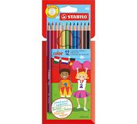 STABILO crayons de couleur, set de 12 dans une boîte en carton