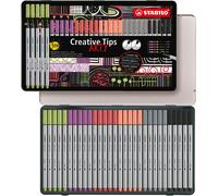 STABILO Creative Tips ARTY PASTELL étui métallique de 30 pièces