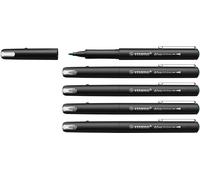 STABILO dr!ver M - Stylo feutre pointe moyenne - Lot x 5 stylos feutre pointe nylon 0,8mm - vert