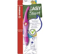 Stabilo Easy Ergonomic Right Handed Pen - Dark Pink/Clear Erasable Blue Ink Cartridge
