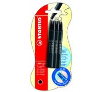 Stabilo Easy Original Blister de 6 Recharges en encre noire effaçable 0,5 mm