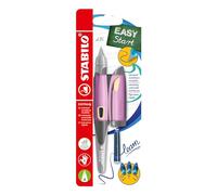 STABILO EASYBIRDY Stylo plume ergonomique pour droitier Rose/abricot + outil pour changer la pointe