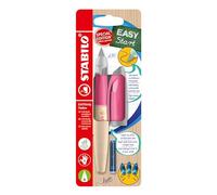 STABILO EASYbirdy Timber - Stylo plume enfant - Blister carton x 1 stylo plume - droitier + 1 clé de réglage - rose