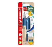STABILO Stylo plume EASYbirdy Timber enfant – Blister 1 stylo droitier + 1 clé de réglage – Bleu