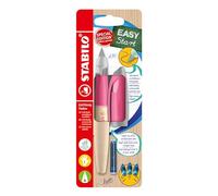 STABILO EASYbirdy Timber - Stylo plume enfant - Blister carton x 1 stylo plume - gaucher + 1 e réglage - rose