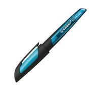 STABILO EASYbuddy Stylo-plume ergonomique pour école Noir/bleu ciel