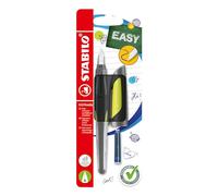 STABILO EASYbuddy Stylo-plume pour débutant - Plume A A Noir/vert citron
