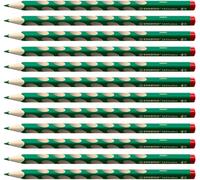 STABILO EASYcolors - Crayon de couleur ergonomique - Lot x 12 crayons de coloriage triangulaires - droitier - vert
