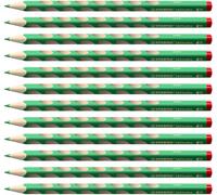 STABILO EASYcolors - Crayon de couleur ergonomique - Lot x 12 crayons de coloriage triangulaires - droitier - vert d'eau