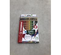 STABILO EASYcolors - Crayon de couleur ergonomique - Pochette x 24 crayons de coloriage triangulaires - Droitier