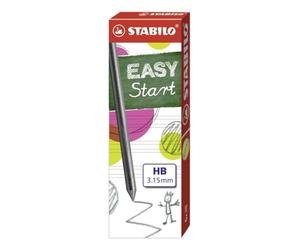 STABILO EASYergo 3.15 - Pack de 6 recharges mines HB
