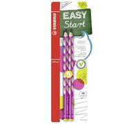 STABILO Easygraph Crayons À Écrire HB Pour Gaucher Tube Rose 2 Pièce