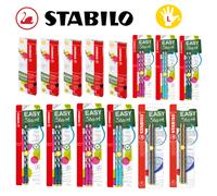 Crayon graphite gaucher - STABILO EASYgraph S - Lot de 6 crayons ergonomiques fins HB (bleu ardoise)