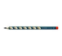 STABILO EASYgraph - Crayon graphite ergonomique - Lot x 12 crayons papier - HB - bleu ardoise - Droitier