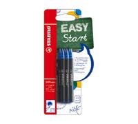 STABILO – Recharges stylo roller ergonomique EASYoriginal – 6 recharges bleues effaçables 0,5 mm