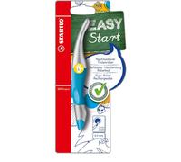 Stabilo-Easyoriginal-Métal + 1 Recharge Arôme-Stylo Roller Ergonomique Rechargeable Pour Gaucher-Couleur De L'encre: Bleu À Encre Effaçable-Bleu/Métallisé
