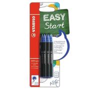 STABILO – Recharges stylo roller ergonomique EASYoriginal – 6 recharges bleues effaçables 0,5 mm