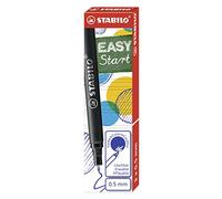 STABILO Recharges stylo roller ergonomique EASYoriginal – Encre bleue effaçable 0,5 mm – Lot de 3