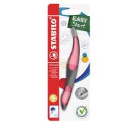 STABILO EASYoriginal Stylo roller ergonomique pour gauchers - Rouge pastel rose - Bleu (effaçable) - Avec cartouche
