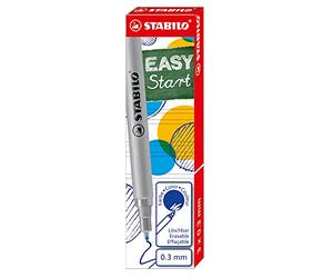 STABILO EASYoriginal Stylo roller + Recharges fin bleu - Lot de 3