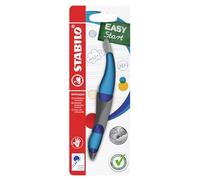 STABILO Stylo roller EASYoriginal ergonomique pour droitier – Bleu foncé/bleu clair