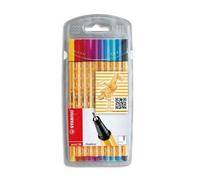 Stabilo Etui 10 Feutres Point88. Pointe Extra Fine. Coloris Assortis Fun