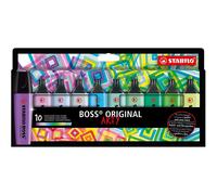 Stabilo Etui Carton De 10 Surligneurs Boss Original Arty - Couleurs Froides