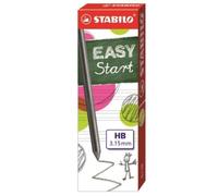 STABILO Étui de 6 Mines Graphite extra - Larges HB Easyergo 3.15