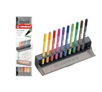 STABILO Feutres de coloriage Pen 68 - 10 feutres multicolores - Étui Click Box 2 en 1