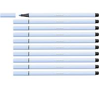 STABILO Feutre dessin Pen 68 - Lot x 10 feutres de coloriage pointe moyenne - Bleu Clair (68/11)