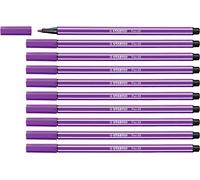 STABILO Feutre dessin Pen 68 - Lot x 10 feutres de coloriage pointe moyenne - Lilas (68/58)